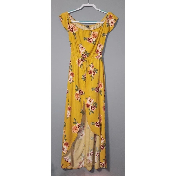 🌻🌻Rue 21 Yellow Floral Romper Jumpsuit, Medium - Picture 1 of 8